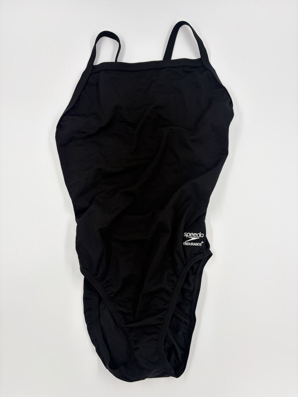 Speedo Endurance+ One Piece Swimsuit Women’s Size 8/34 Team Black Racing